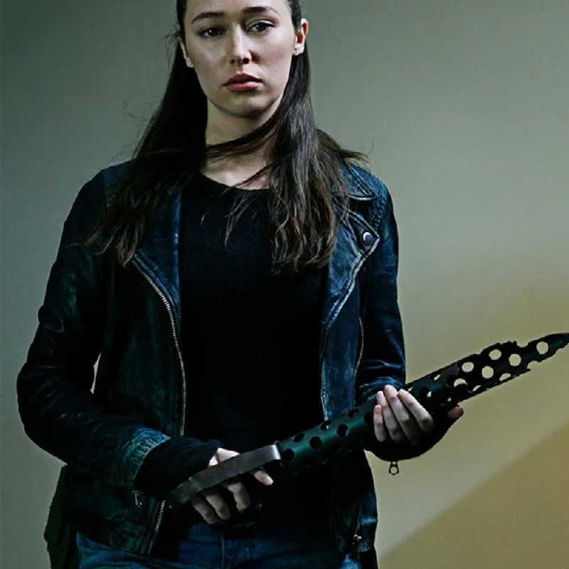 Tv Series Fear The Walking Dead Alicia Clark Black Leather Jacket