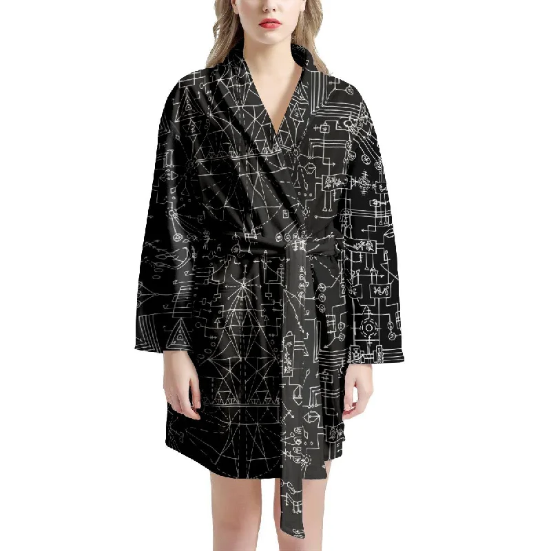 Witch Symbol Gothic Women's Robe