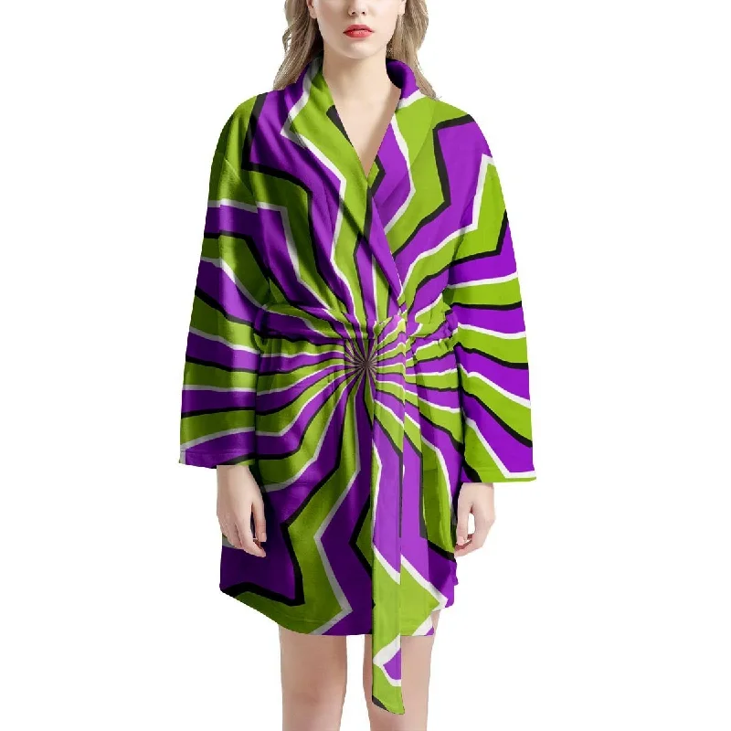 Zigzag Optical illusion Women's Robe