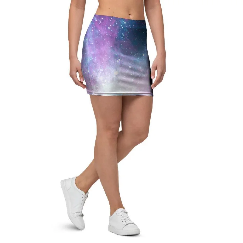 Abstract Galaxy Space Mini Skirt