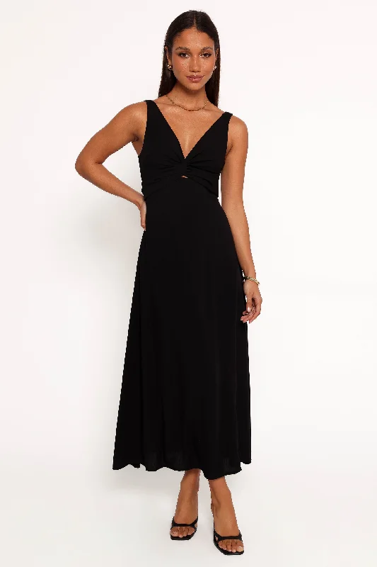 Archer Midi Dress - Black