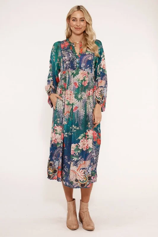 Lula Life Wisteria Midi Dress