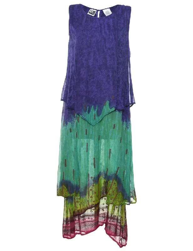 Tie Dyed Maxi Dress - S