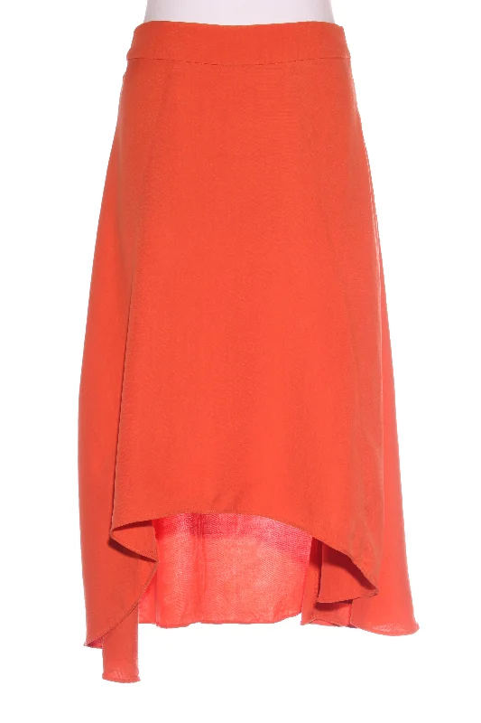 VEROKINA MAINE (AU) Orange asymmetric skirt! 8 Ruched unclassified skirts