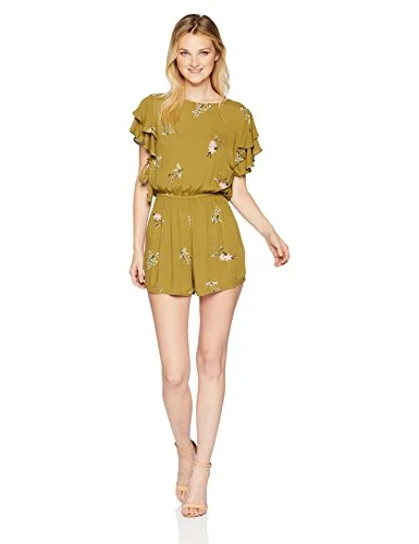 Juniors' Heavenly Fields Printed Romper