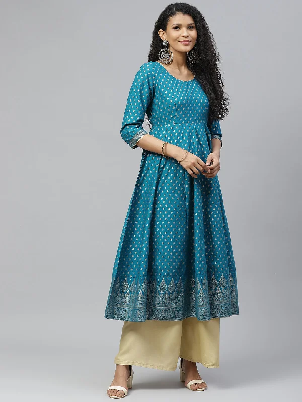 NOZ2TOZ Women's Cotton Stylish Anarkali kurta