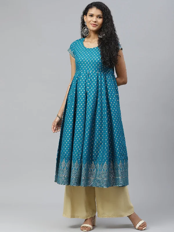 NOZ2TOZ Women's Cotton Stylish Anarkali kurta