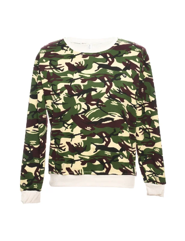 Camoflage Multi Colour Sweatshirt - L