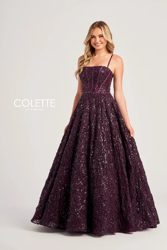 Colette CL5141 Sequin Long Formal Prom Ball Gown