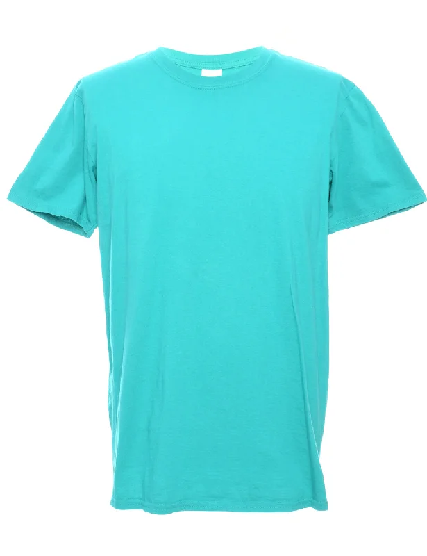 Light Green Plain T-shirt - L