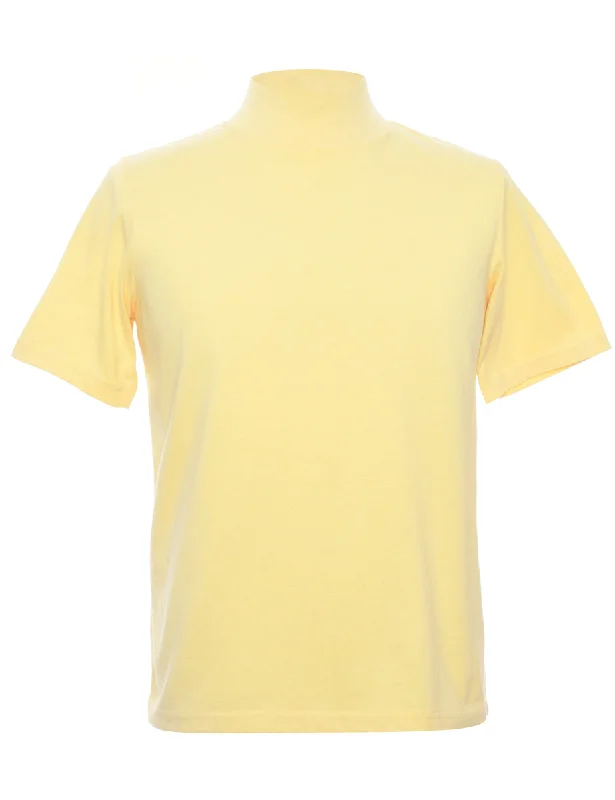 Yellow Plain T-shirt - S