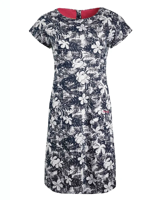 Tallahassee Printed Jersey Dress - Dark Denim