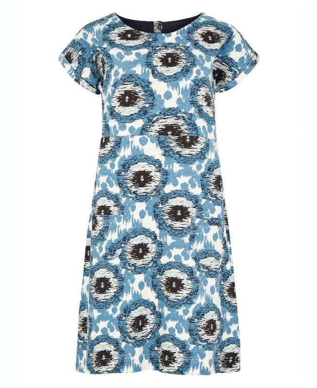 Tallahassee Printed Jersey Dress - Pale Denim